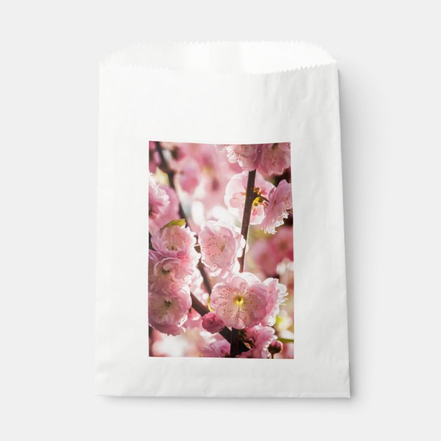Bolsa De Papel Pluma de flores - Paradismo rosa (Anverso)