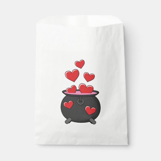 Bolsa De Papel Poción de amor de corazón (Anverso)