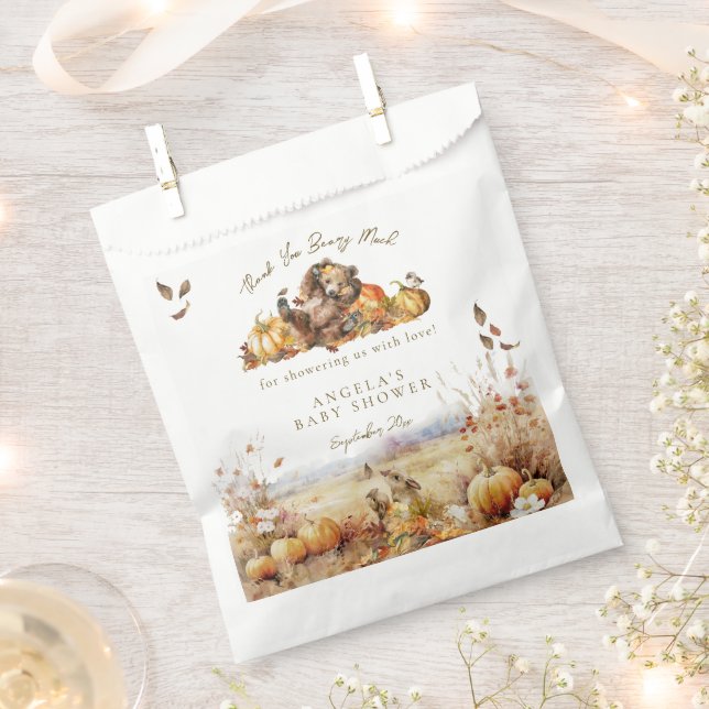 Bolsa De Papel Podemos esperar a la caída del bosque Baby Shower (Cortado)