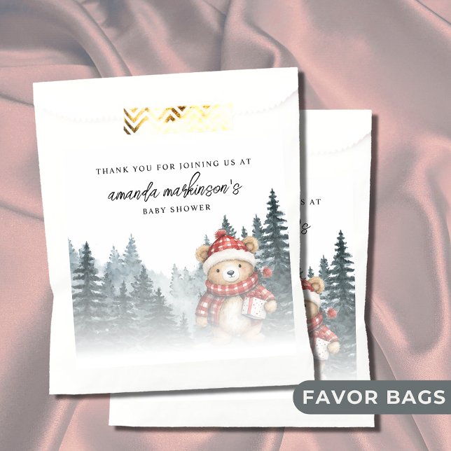 Bolsa De Papel Podemos esperar a que Baby Shower de invierno (Subido por el creador)