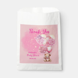 Bolsa De Papel Podemos Esperar Hidrángulos Rosados Y Globos