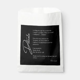 Bolsa De Papel Poesía de amor Delicada