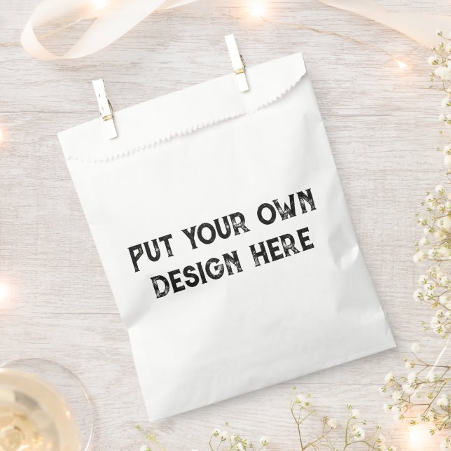 Bolsa De Papel Ponga su propio diseño (Cortado)