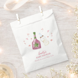 Bolsa De Papel Poppin Rosa Sweet Champagne Botellas Baby Shower
