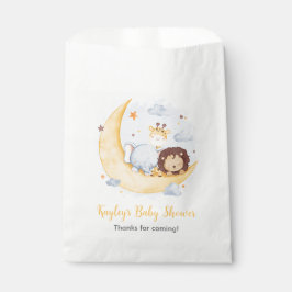 Bolsa De Papel Por la luna se favorecen las bolsas con animales s