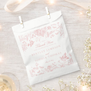 Bolsa De Papel Pósforo Boda floral Rosa De Jouy