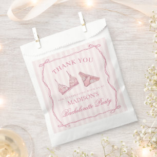Bolsa De Papel Postre de la fiesta de despedida de soltera con du