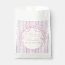 Bolsa De Papel Postre Morado Vintage Elegante Floral para Bridal