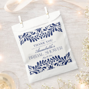 Bolsa De Papel Postre para Desayuno Nupcial Fiesta de Azulejos Ta