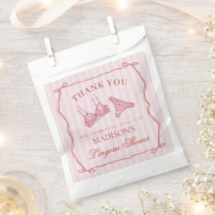 Bolsa De Papel Postre para Fiesta de Regalos de Lencería de Coraz