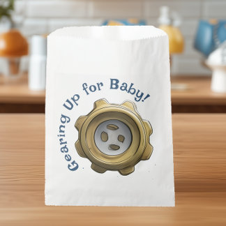 Bolsa De Papel Preparándose para el Bebé - Fiesta de Regalos para