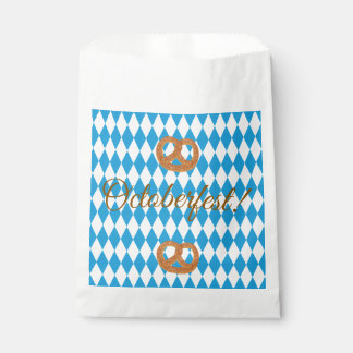 Bolsa De Papel Pretzels personalizados de Oktoberfest bávaro azul