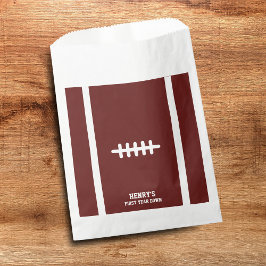Bolsa De Papel Primer año de fútbol por cumpleaños