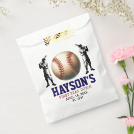 Bolsa De Papel Primer año en el Béisbol Fiesta de cumpleaños
