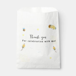 Bolsa De Papel Primer cumpleaños de abeja miel del Día de la Abej