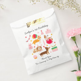 Bolsa De Papel Primer cumpleaños de chica vamos a hacer banderas