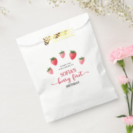Bolsa De Papel Primer cumpleaños de fresa Berry