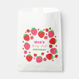 Bolsa De Papel Primer cumpleaños de fresa Berry