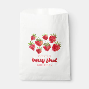 Bolsa De Papel Primer cumpleaños de fresa Berry