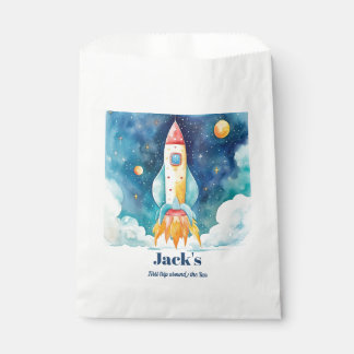 Bolsa De Papel Primer cumpleaños de los planetas del espacio ultr