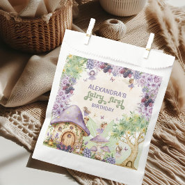 Bolsa De Papel Primer cumpleaños de Purple Fairy First Berry