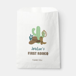 Bolsa De Papel Primer cumpleaños de Rodeo Primer Cowboy Occidenta