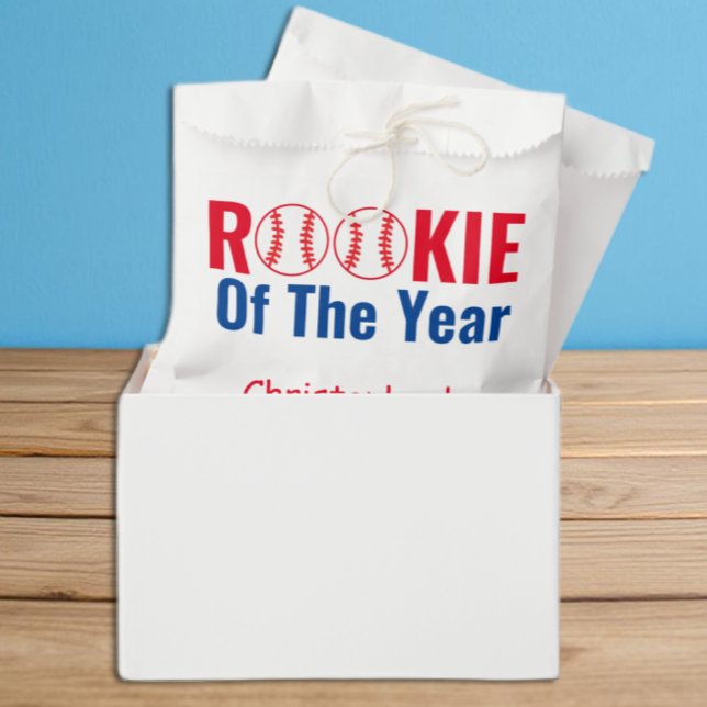 Bolsa De Papel Primer cumpleaños de Rookie Baseball (Subido por el creador)
