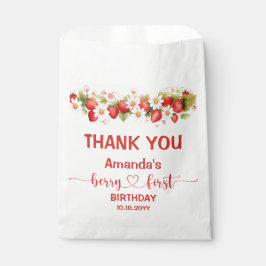 Bolsa De Papel Primer Cumpleaños Dulce de Frutas