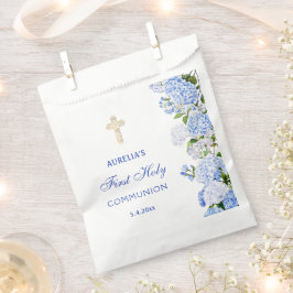 Bolsa De Papel Primera Comunión Hortensia Azul