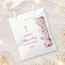 Bolsa De Papel Primera Comunión Hortensia Rosa