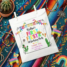 Bolsa De Papel Primera Fiesta Colorida Fiesta Mexicana de Cumplea