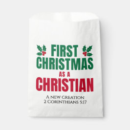 BOLSA DE PAPEL PRIMERA NAVIDAD COMO NUEVA CREENCIA CRISTIANA