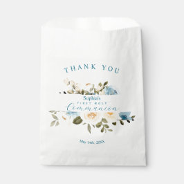 Bolsa De Papel Primeras flores azules de marfil