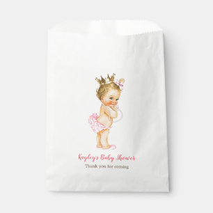 Bolsa De Papel Princesa rubia Baby Shower/bolsos del favor del