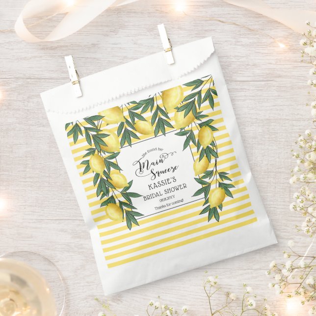 Bolsa De Papel Principal Squeeze Lemons Tropical Bridal Shower Fa (Cortado)