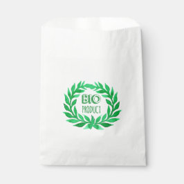Bolsa De Papel Producto bio Agua verde Granja de alimentos fresco