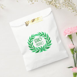 Bolsa De Papel Producto bio Agua verde Granja de alimentos fresco