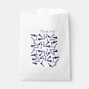 Bolsa De Papel Producto de patrón azul clave