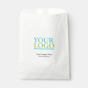Bolsa De Papel Promo de su logotipo, nombre y sitio web