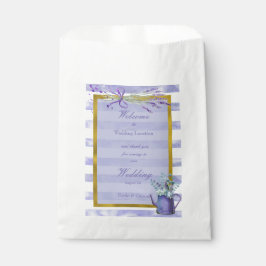 Bolsa De Papel Provenza Lavender Boda de flores moradas