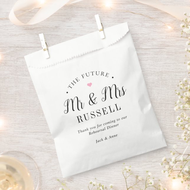 Bolsa De Papel Próximas Bolsas de Favor de Cena de Ensayo Boda (Cortado)