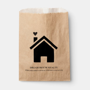 Bolsa De Papel Publicidad promocional de agente inmobiliario  