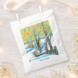 Bolsa De Papel Puente en invierno Watercoling