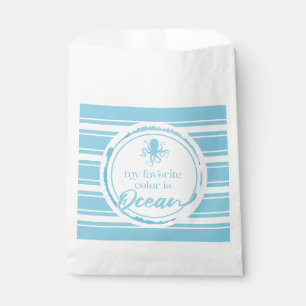 Bolsa De Papel Pulpo Azul Costero