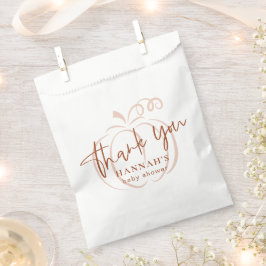 Bolsa De Papel Pumpkin Terracotta Bohemian Earthy Baby Shower