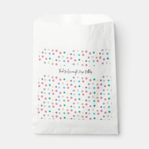 Bolsa De Papel Puntos de acuarela Patrón colorido pintado a mano