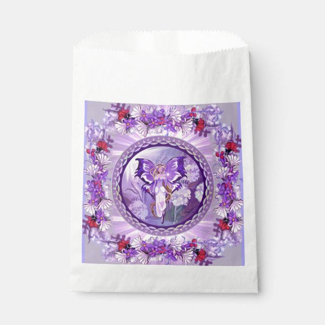 Bolsa De Papel Purple Sun Fairy Favorito Box (Anverso)