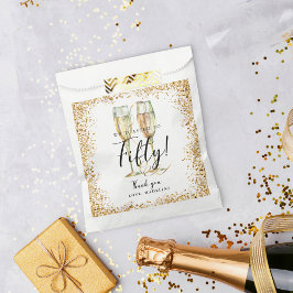 Bolsa De Papel Purpurina de oro 50 cumpleaños