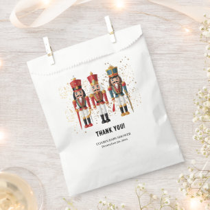 Bolsa De Papel Purpurina dorado Red & Blue Nutcracker Baby Shower