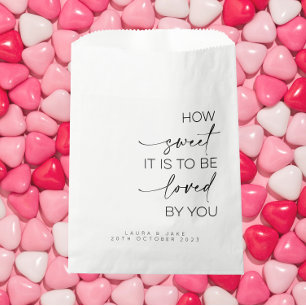 Bolsa De Papel Qué Dulce Es Ser Amado Por Usted Favor De Las Bols